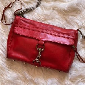 Red large Rebecca minkoff crossbody